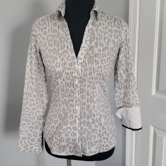 Express Tops - Express Design Studio Striped Buttondown Small